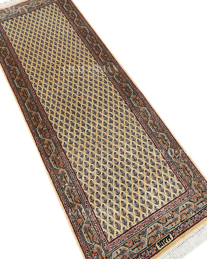 2.3x6.3 feet Vintage Hand-Knotted Wool Rug | One-of-a-Kind | Craftsman Rugs