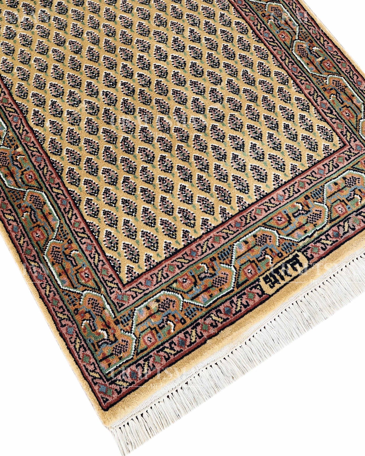 2.3x6.3 feet Vintage Hand-Knotted Wool Rug | One-of-a-Kind | Craftsman Rugs