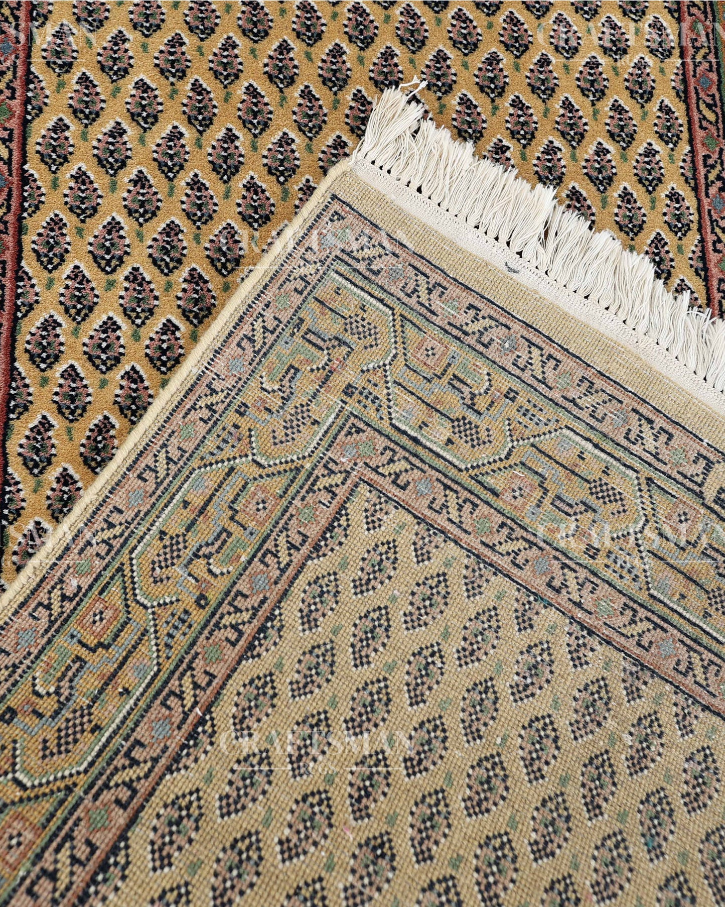 2.3x6.3 feet Vintage Hand-Knotted Wool Rug | One-of-a-Kind | Craftsman Rugs