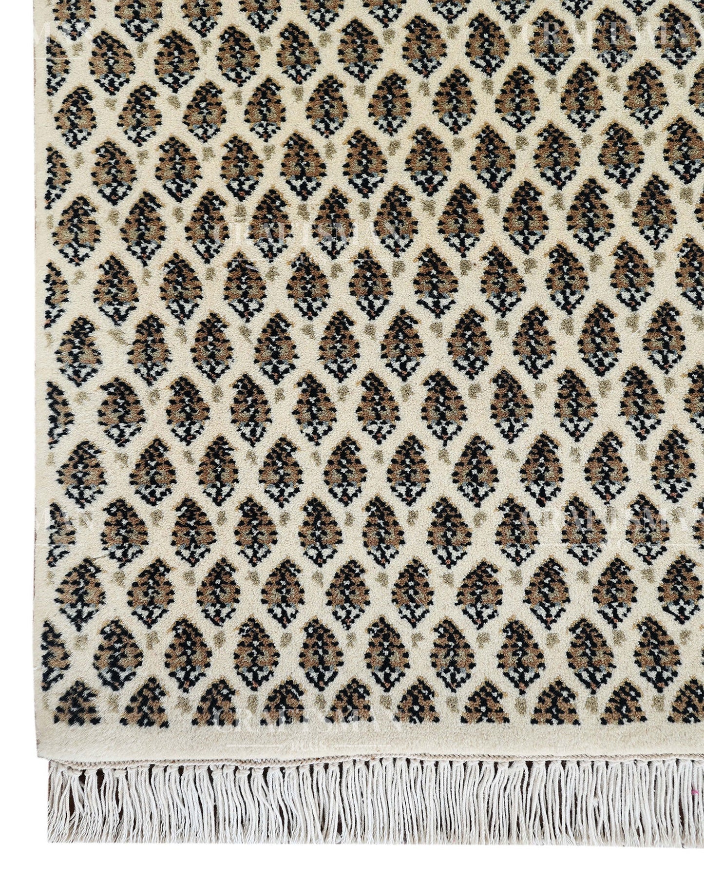 2.3x3.2 feet Vintage Hand-Knotted Wool Rug | One-of-a-Kind | Craftsman Rugs