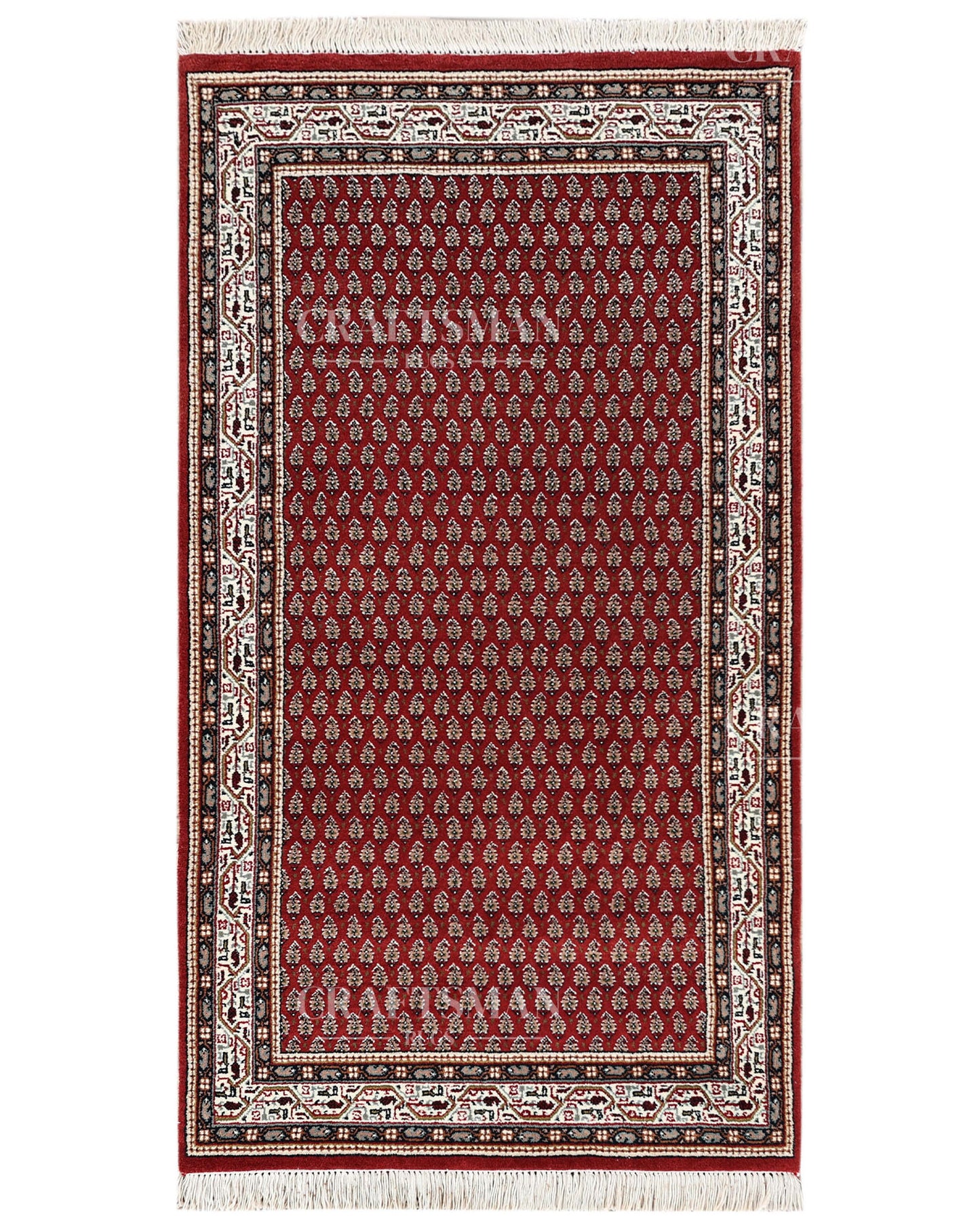 2.9x5.3 feet Vintage Hand-Knotted Wool Rug | One-of-a-Kind | Craftsman Rugs