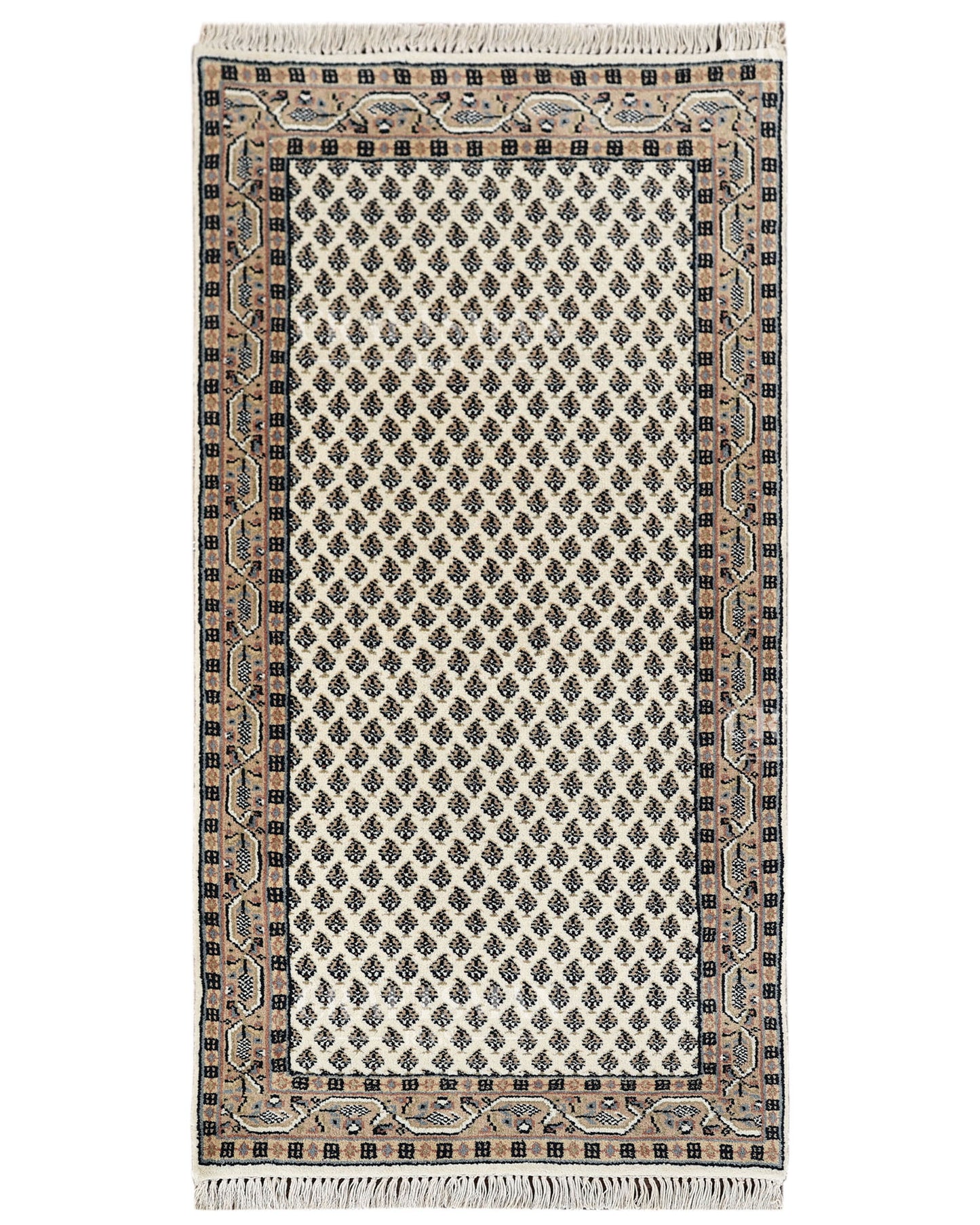 2.3x4.6 feet Vintage Hand-Knotted Wool Rug | One-of-a-Kind | Craftsman Rugs
