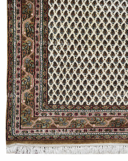 4.0x5.6 feet Vintage Hand-Knotted Wool Rug | One-of-a-Kind | Craftsman Rugs
