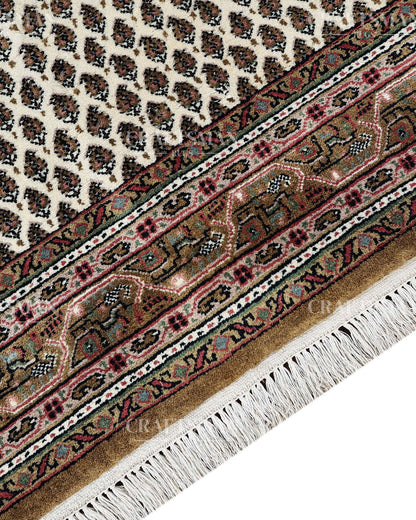 4.0x5.6 feet Vintage Hand-Knotted Wool Rug | One-of-a-Kind | Craftsman Rugs