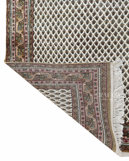 4.0x5.6 feet Vintage Hand-Knotted Wool Rug | One-of-a-Kind | Craftsman Rugs