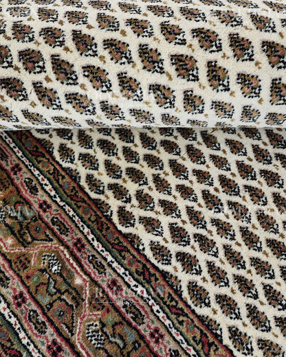 4.0x5.6 feet Vintage Hand-Knotted Wool Rug | One-of-a-Kind | Craftsman Rugs