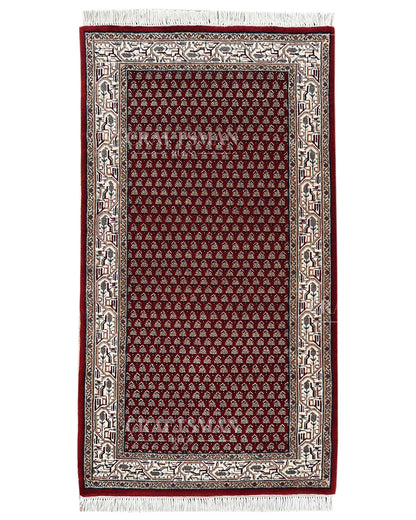 2.5x4.6 feet Vintage Hand-Knotted Wool Rug | One-of-a-Kind | Craftsman Rugs