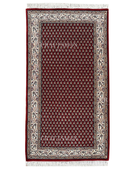 2.5x4.6 feet Vintage Hand-Knotted Wool Rug | One-of-a-Kind | Craftsman Rugs
