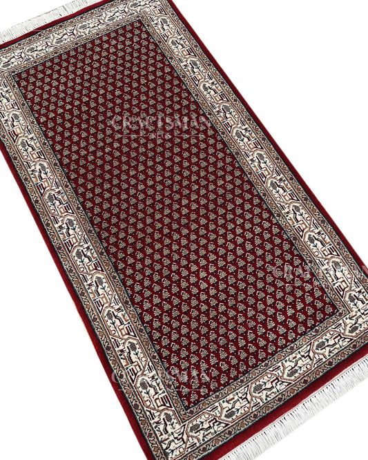 2.5x4.6 feet Vintage Hand-Knotted Wool Rug | One-of-a-Kind | Craftsman Rugs