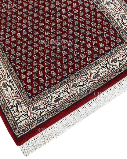 2.5x4.6 feet Vintage Hand-Knotted Wool Rug | One-of-a-Kind | Craftsman Rugs