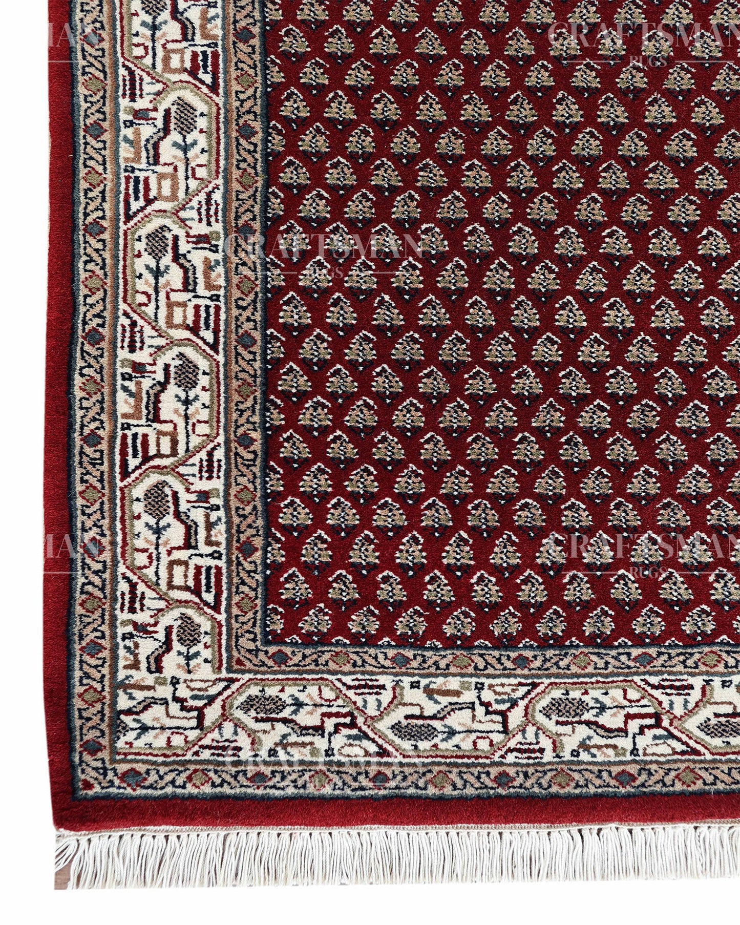 2.5x4.6 feet Vintage Hand-Knotted Wool Rug | One-of-a-Kind | Craftsman Rugs