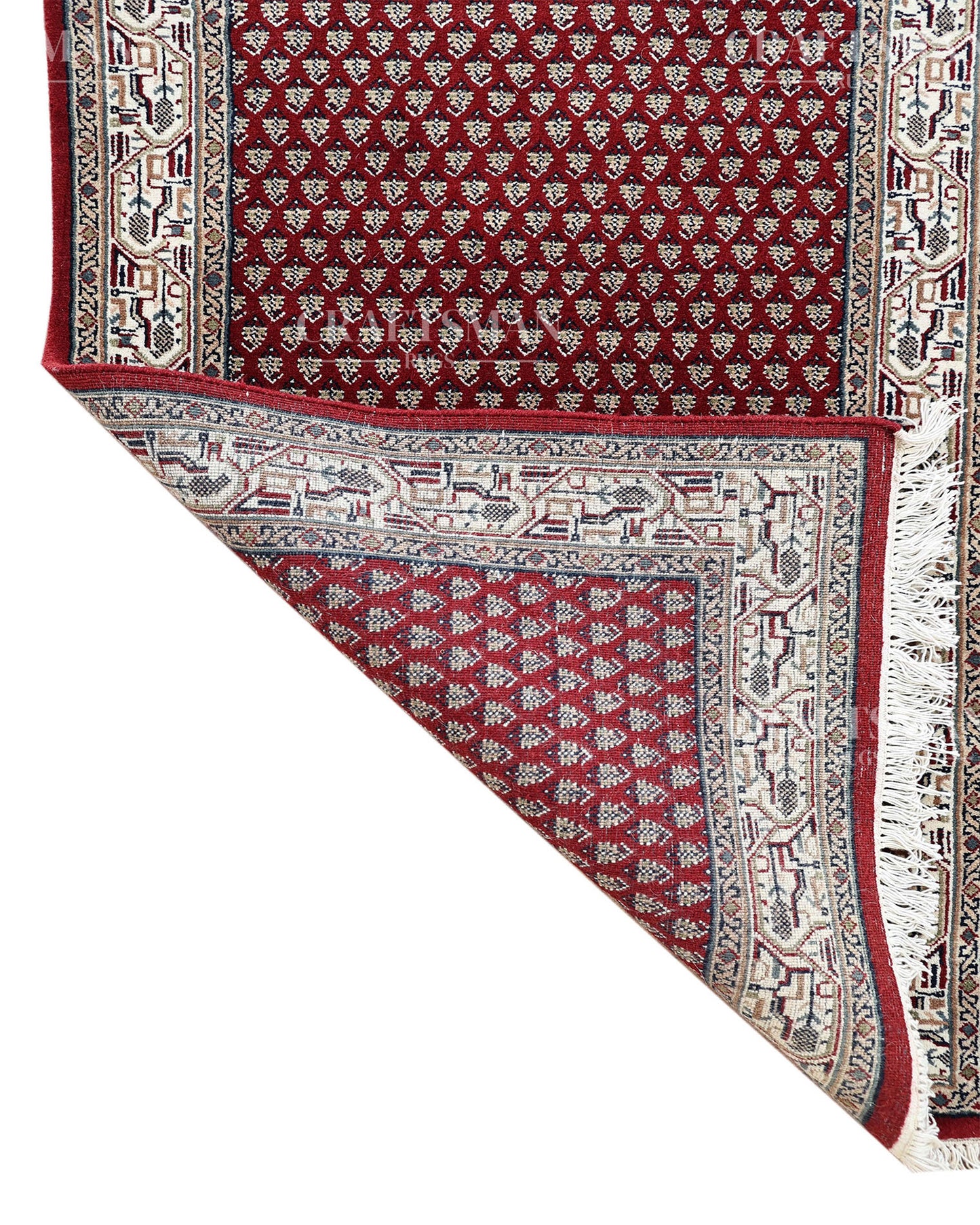 2.5x4.6 feet Vintage Hand-Knotted Wool Rug | One-of-a-Kind | Craftsman Rugs
