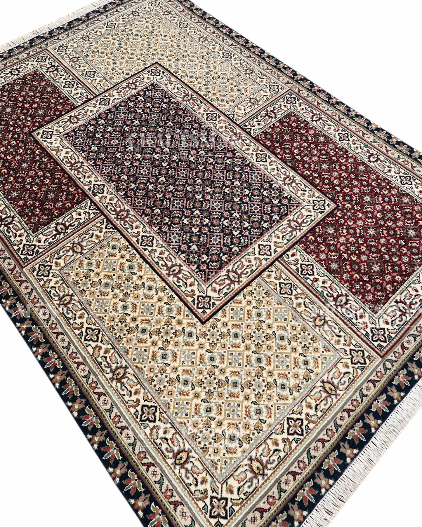 5.4x7.8 feet Vintage Hand-Knotted Wool Rug | One-of-a-Kind | Craftsman Rugs