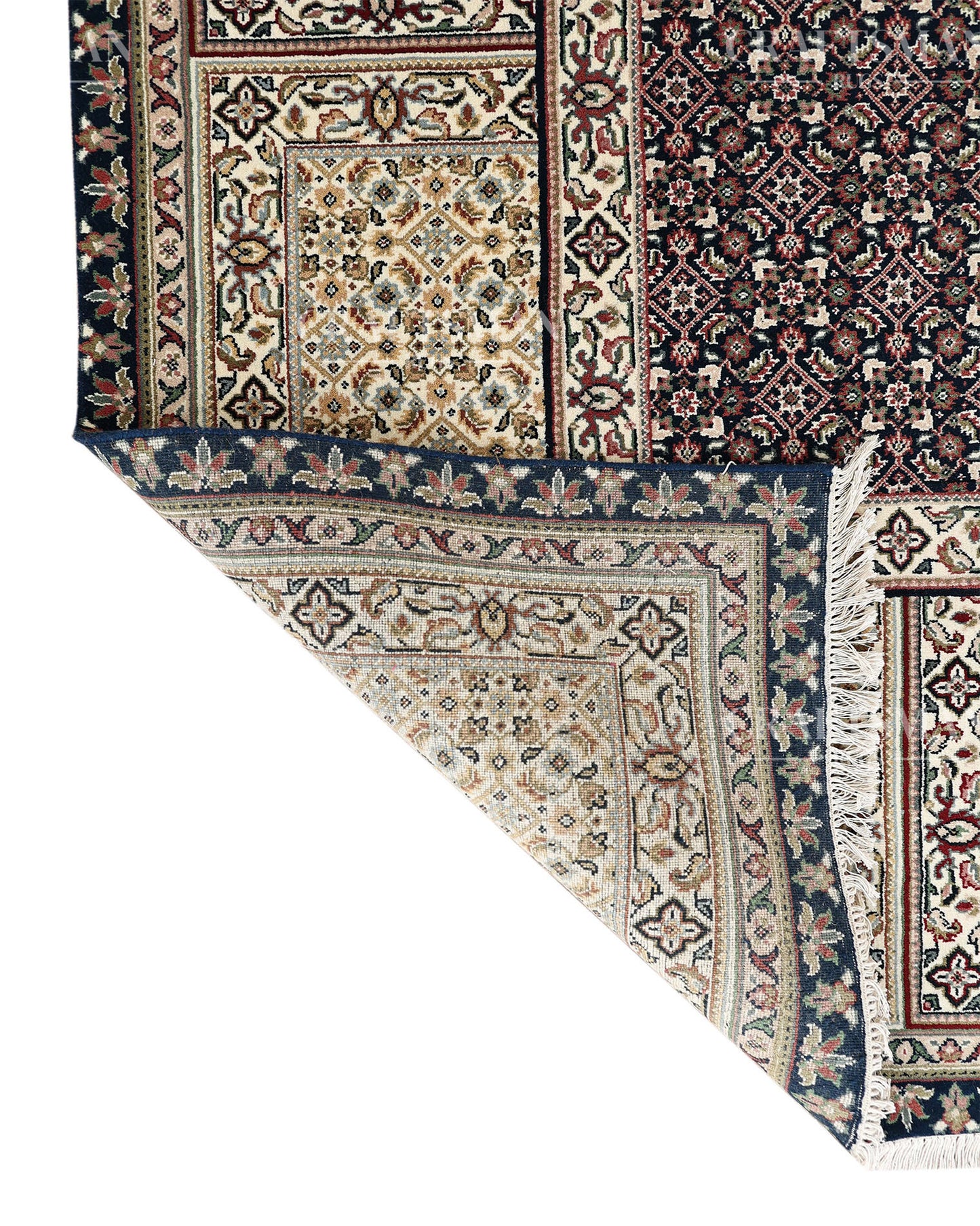 5.4x7.8 feet Vintage Hand-Knotted Wool Rug | One-of-a-Kind | Craftsman Rugs
