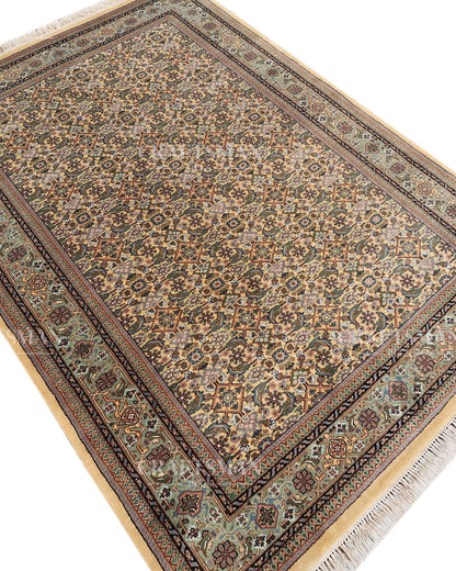 5.7x8.0 feet Vintage Hand-Knotted Wool Rug | One-of-a-Kind | Craftsman Rugs