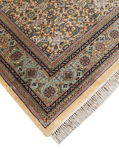 5.7x8.0 feet Vintage Hand-Knotted Wool Rug | One-of-a-Kind | Craftsman Rugs