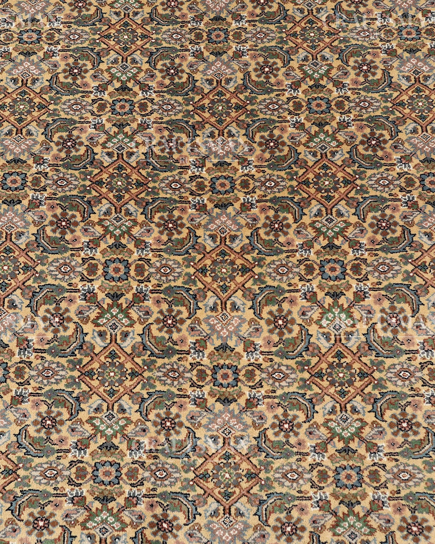5.7x8.0 feet Vintage Hand-Knotted Wool Rug | One-of-a-Kind | Craftsman Rugs