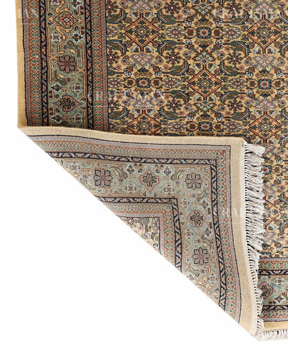 5.7x8.0 feet Vintage Hand-Knotted Wool Rug | One-of-a-Kind | Craftsman Rugs