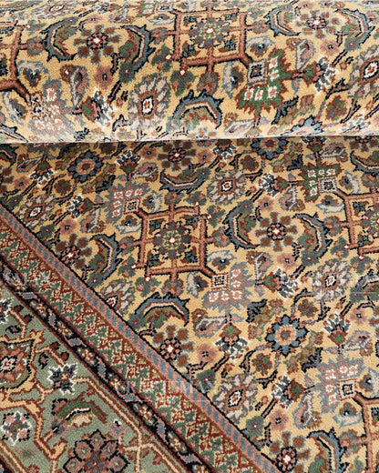 5.7x8.0 feet Vintage Hand-Knotted Wool Rug | One-of-a-Kind | Craftsman Rugs