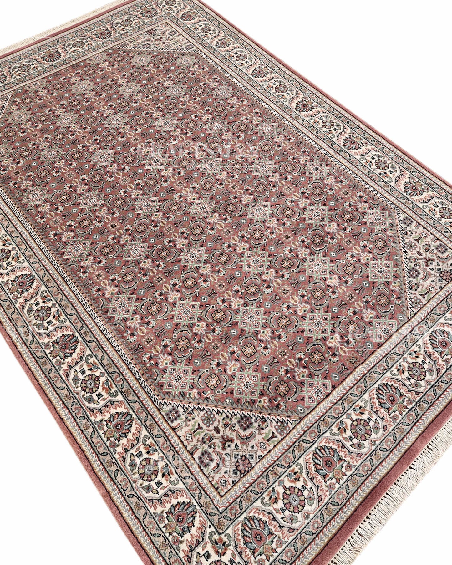 5.7x8.3 feet Vintage Hand-Knotted Wool Rug | One-of-a-Kind | Craftsman Rugs