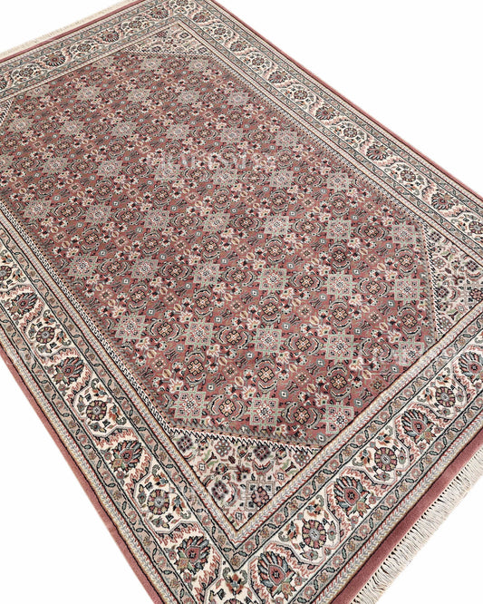 5.7x8.3 feet Vintage Hand-Knotted Wool Rug | One-of-a-Kind | Craftsman Rugs