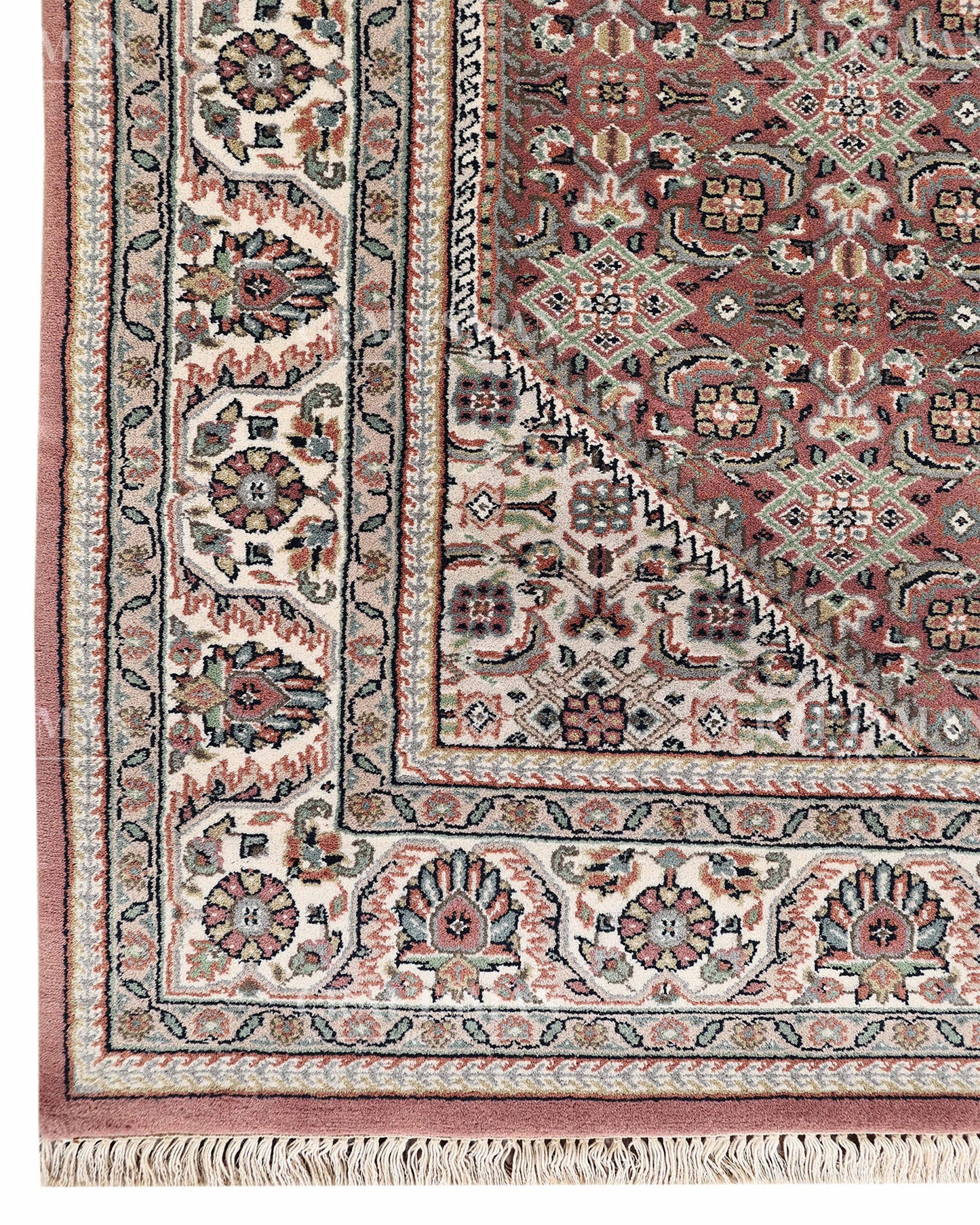 5.7x8.3 feet Vintage Hand-Knotted Wool Rug | One-of-a-Kind | Craftsman Rugs
