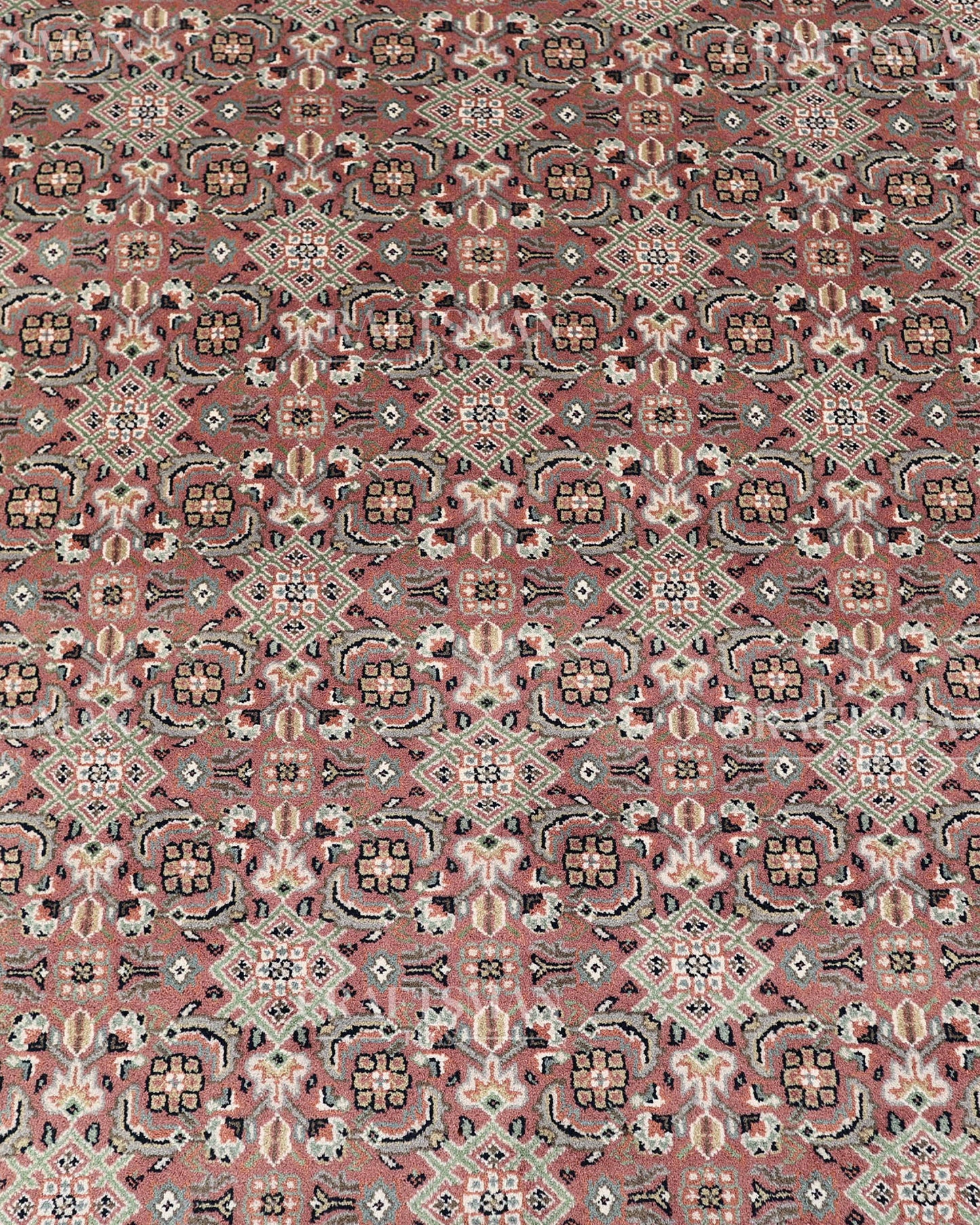 5.7x8.3 feet Vintage Hand-Knotted Wool Rug | One-of-a-Kind | Craftsman Rugs