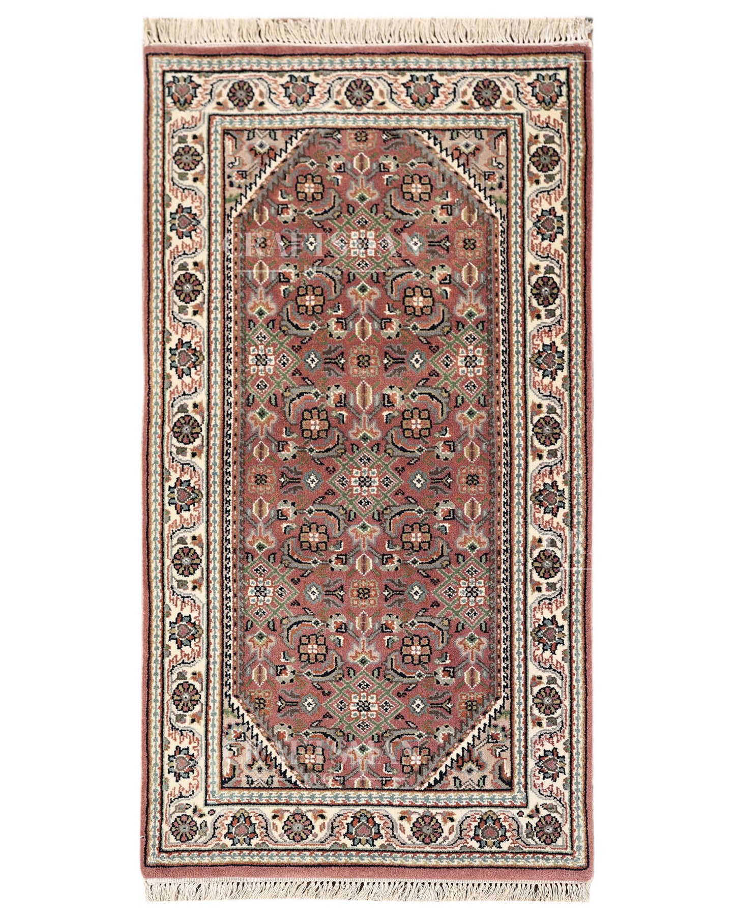 2.4x4.7 feet Vintage Hand-Knotted Wool Rug | One-of-a-Kind | Craftsman Rugs