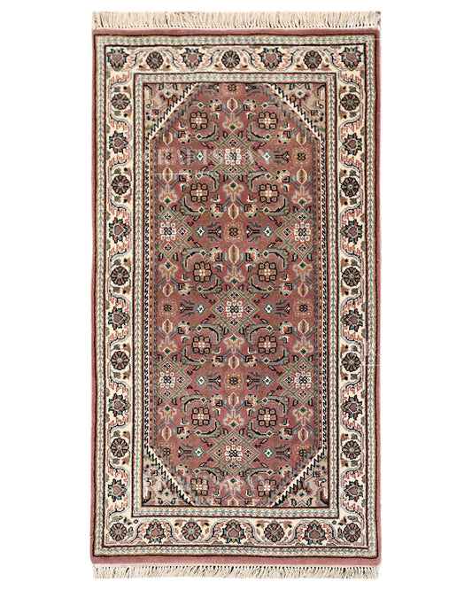 2.4x4.7 feet Vintage Hand-Knotted Wool Rug | One-of-a-Kind | Craftsman Rugs