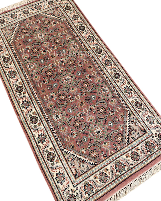 2.4x4.7 feet Vintage Hand-Knotted Wool Rug | One-of-a-Kind | Craftsman Rugs