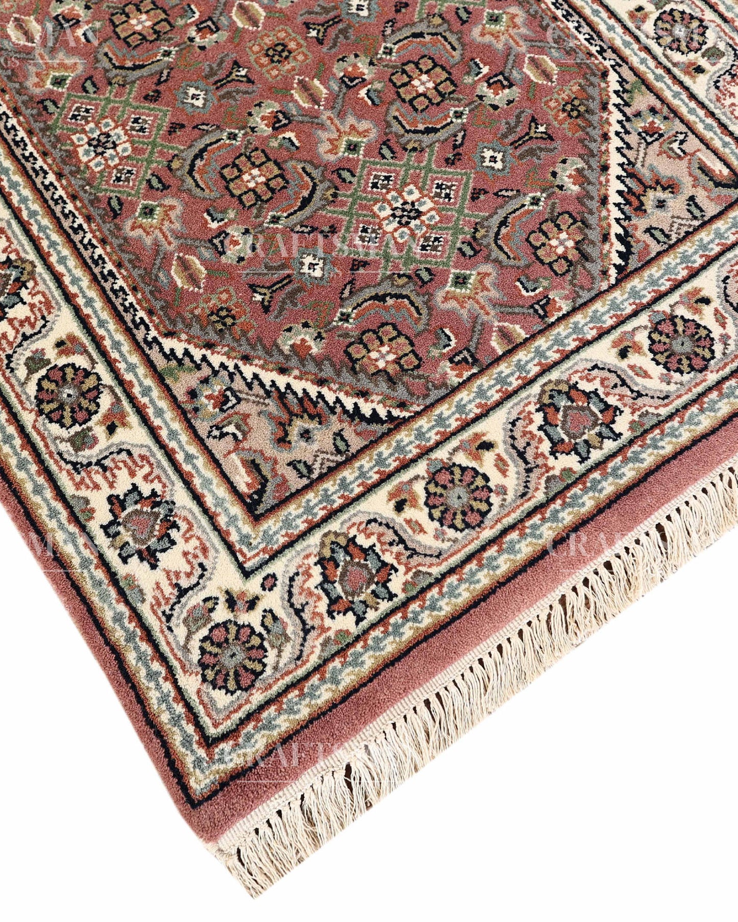 2.4x4.7 feet Vintage Hand-Knotted Wool Rug | One-of-a-Kind | Craftsman Rugs