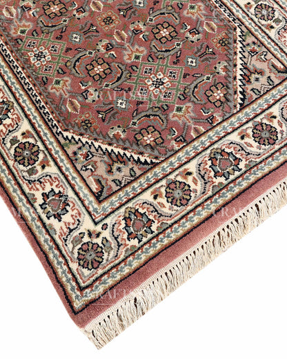 2.4x4.7 feet Vintage Hand-Knotted Wool Rug | One-of-a-Kind | Craftsman Rugs