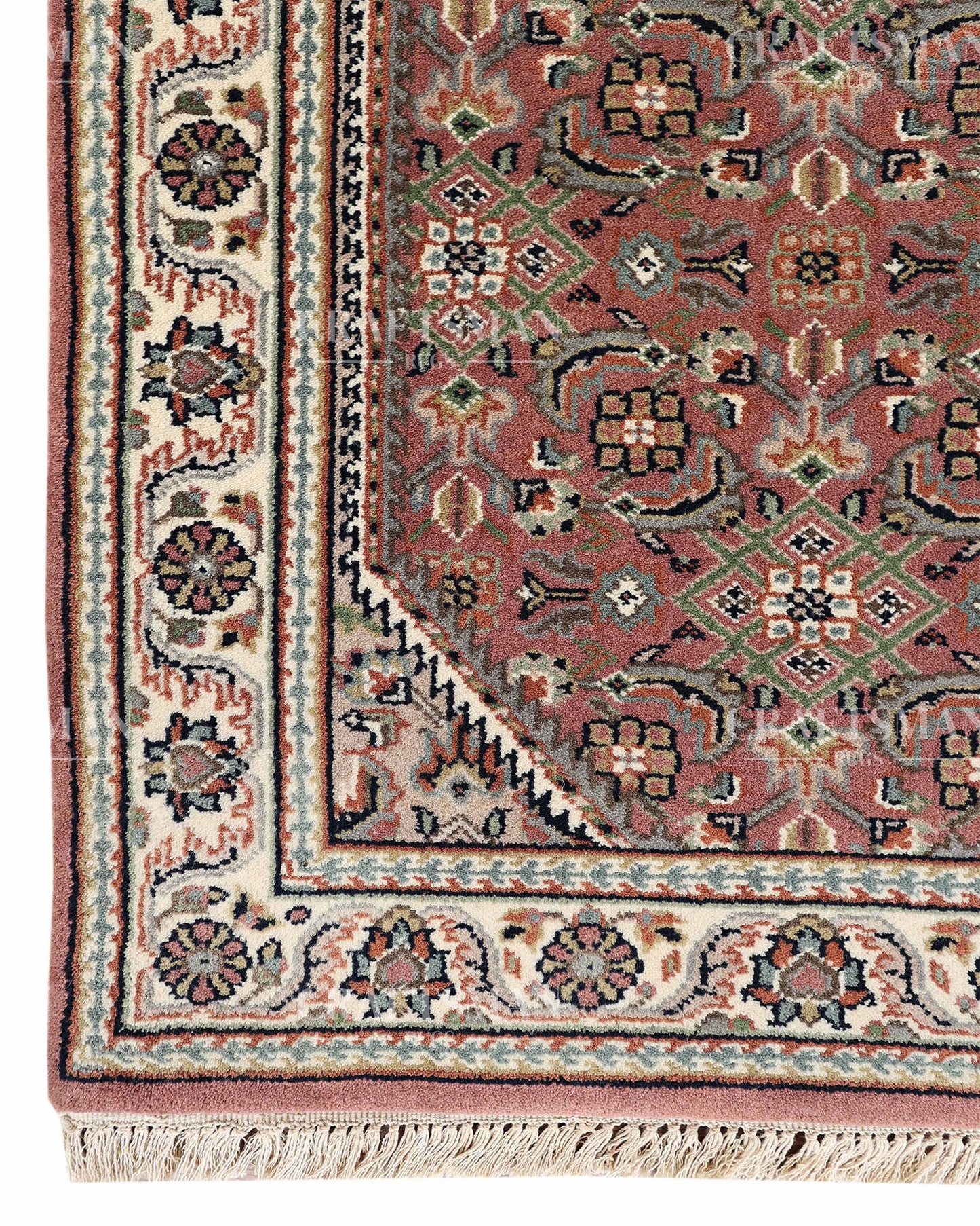 2.4x4.7 feet Vintage Hand-Knotted Wool Rug | One-of-a-Kind | Craftsman Rugs
