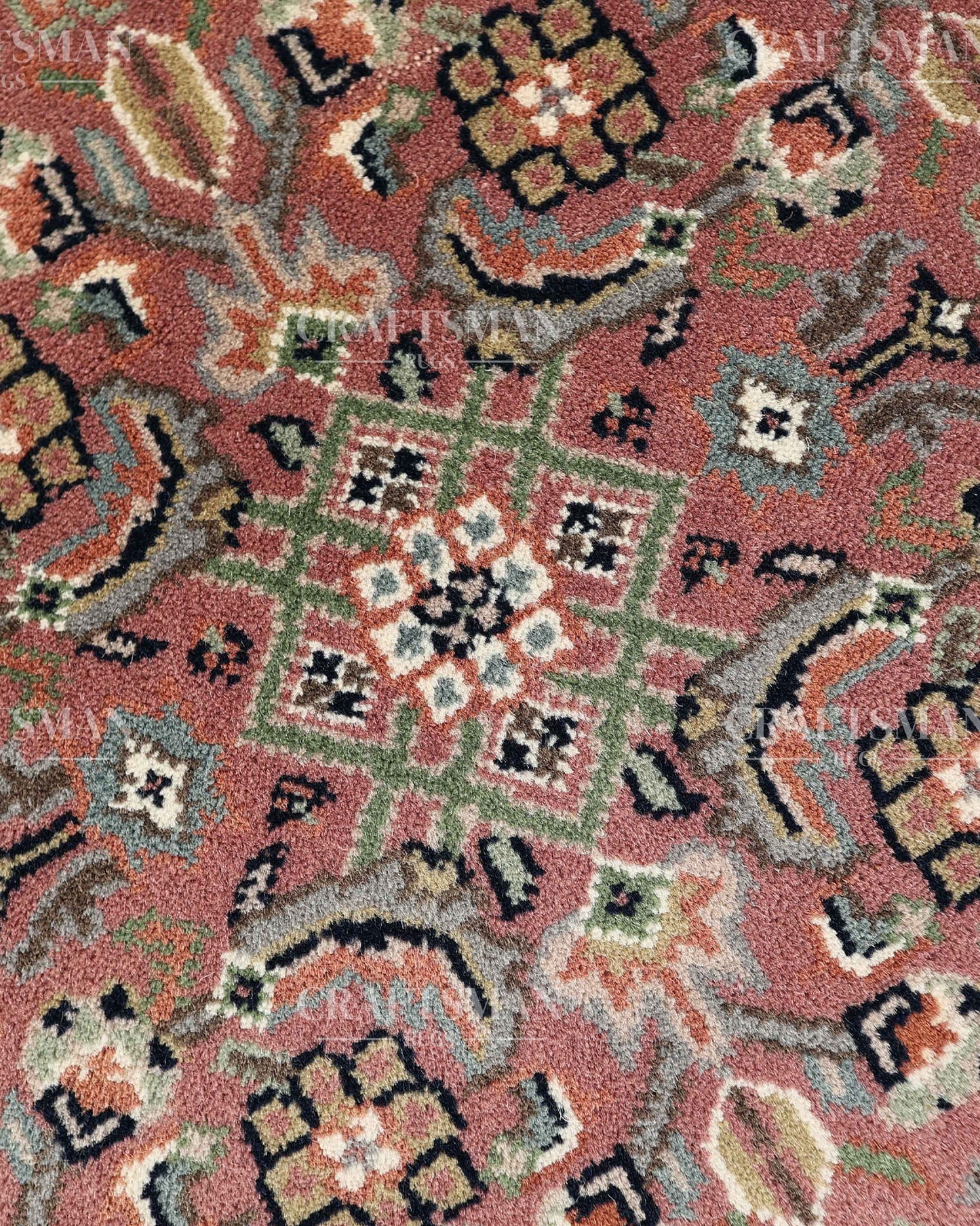 2.4x4.7 feet Vintage Hand-Knotted Wool Rug | One-of-a-Kind | Craftsman Rugs