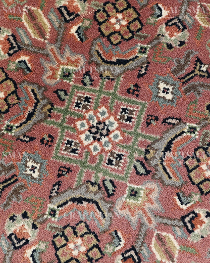 2.4x4.7 feet Vintage Hand-Knotted Wool Rug | One-of-a-Kind | Craftsman Rugs