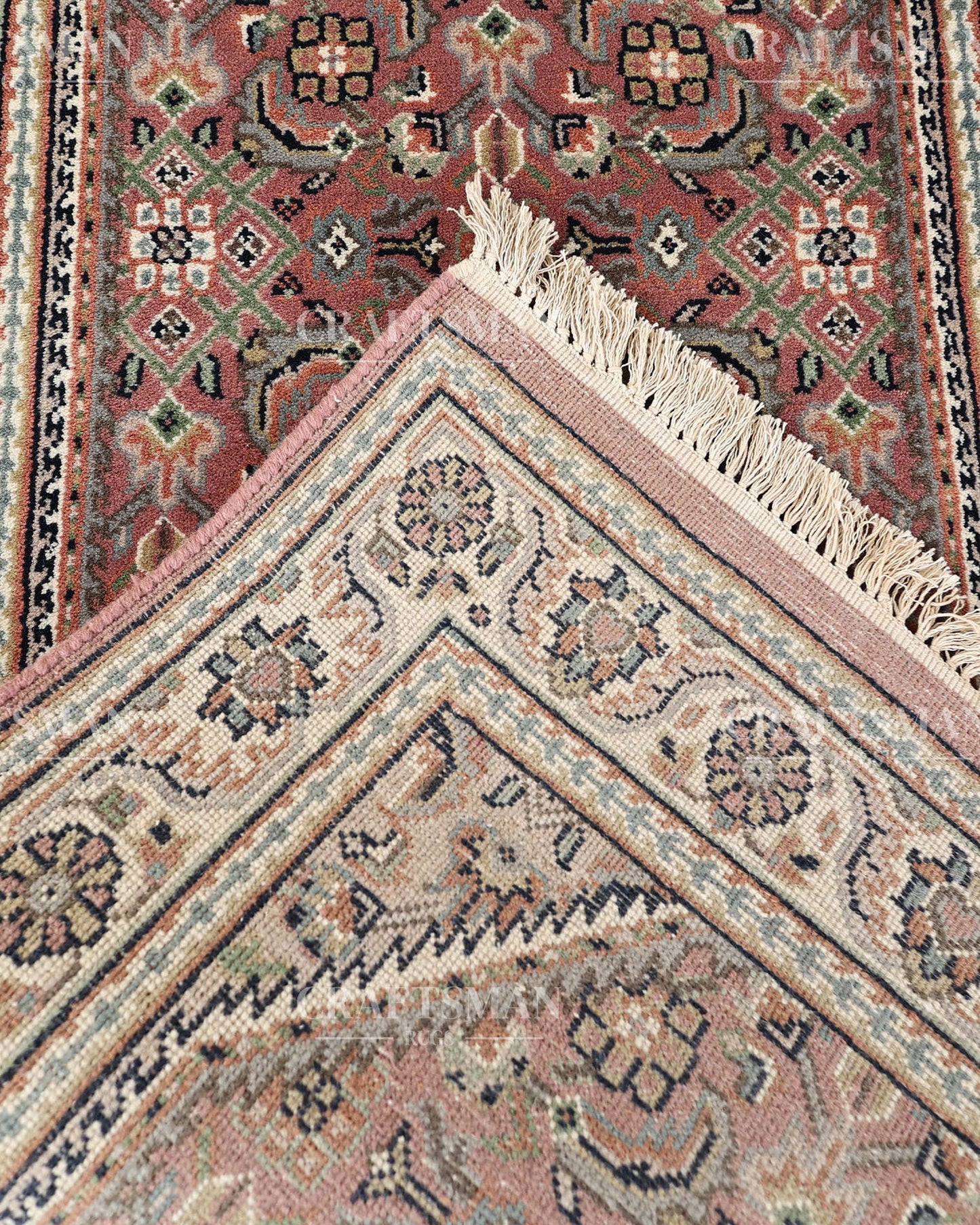 2.4x4.7 feet Vintage Hand-Knotted Wool Rug | One-of-a-Kind | Craftsman Rugs