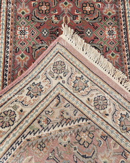 2.4x4.7 feet Vintage Hand-Knotted Wool Rug | One-of-a-Kind | Craftsman Rugs