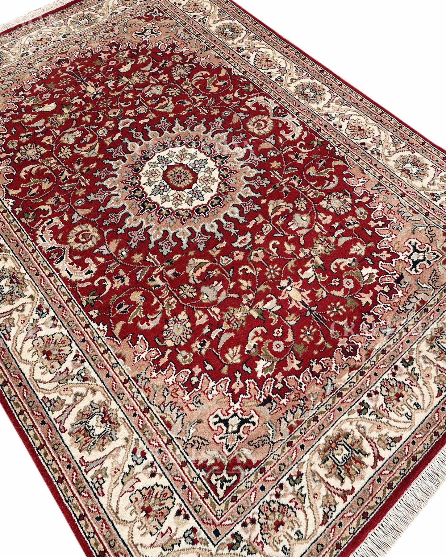 5.7x7.10 feet Vintage Hand-Knotted Wool Rug | One-of-a-Kind | Craftsman Rugs