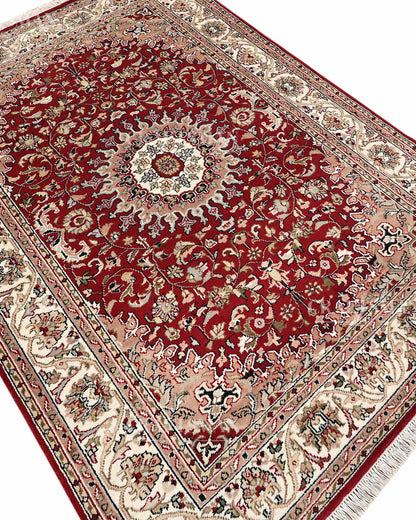 5.7x7.10 feet Vintage Hand-Knotted Wool Rug | One-of-a-Kind | Craftsman Rugs