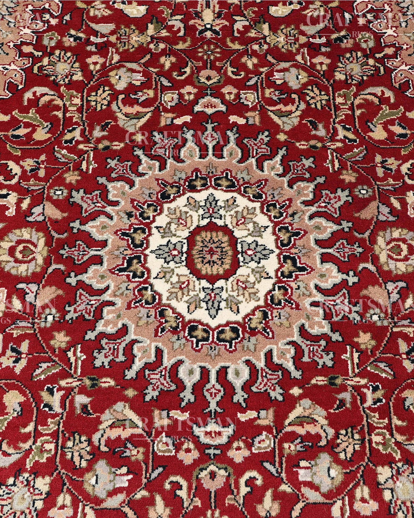 5.7x7.10 feet Vintage Hand-Knotted Wool Rug | One-of-a-Kind | Craftsman Rugs