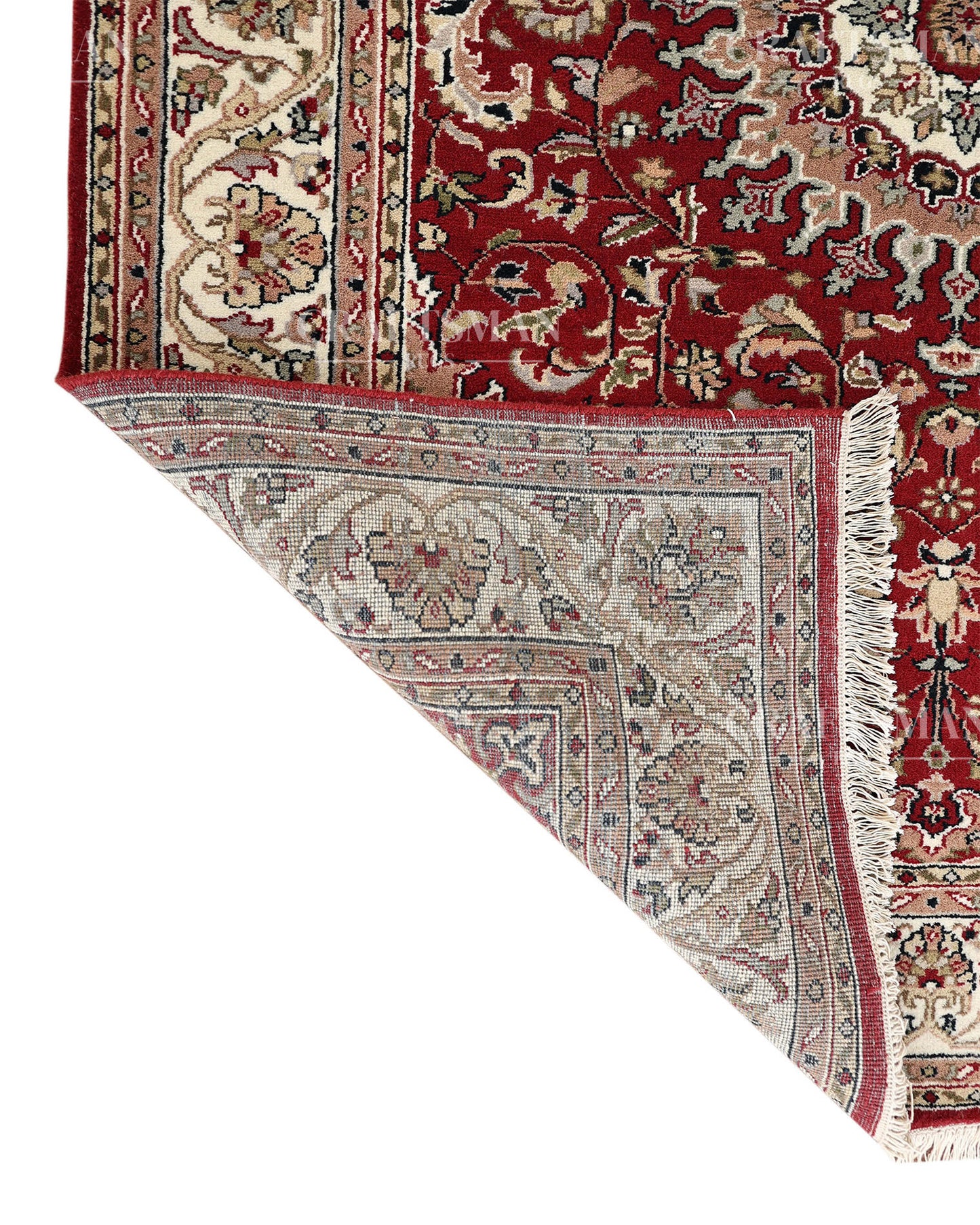 5.7x7.10 feet Vintage Hand-Knotted Wool Rug | One-of-a-Kind | Craftsman Rugs