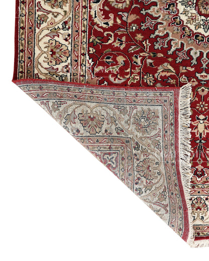 5.7x7.10 feet Vintage Hand-Knotted Wool Rug | One-of-a-Kind | Craftsman Rugs