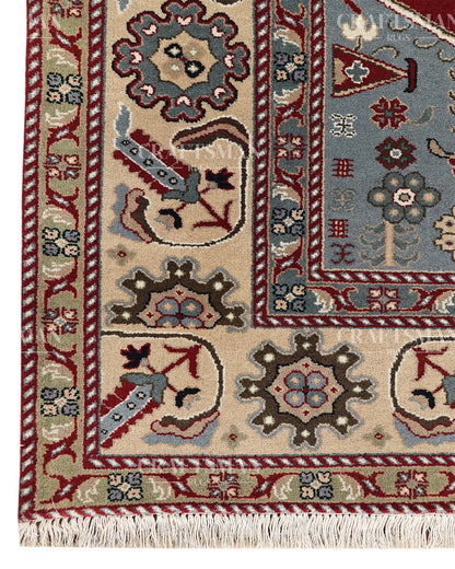 4.7x6.6 feet Vintage Hand-Knotted Wool Rug | One-of-a-Kind | Craftsman Rugs