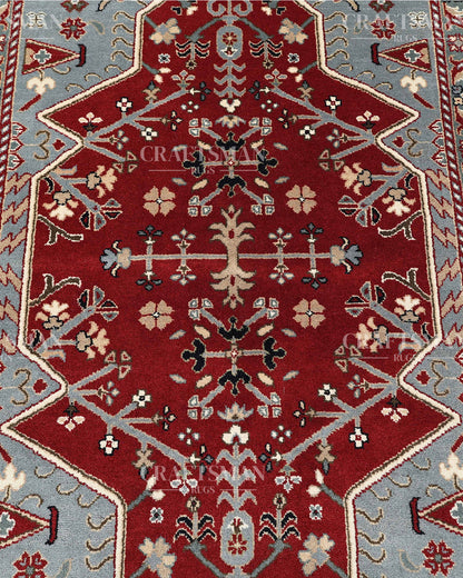 4.7x6.6 feet Vintage Hand-Knotted Wool Rug | One-of-a-Kind | Craftsman Rugs