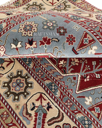 4.7x6.6 feet Vintage Hand-Knotted Wool Rug | One-of-a-Kind | Craftsman Rugs