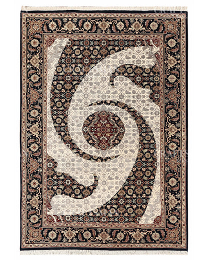4.6x6.8 feet Vintage Hand-Knotted Wool Rug | One-of-a-Kind | Craftsman Rugs