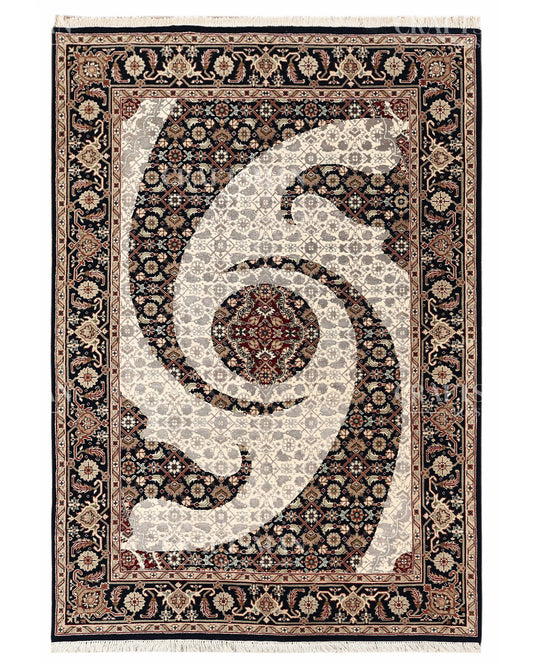 4.6x6.8 feet Vintage Hand-Knotted Wool Rug | One-of-a-Kind | Craftsman Rugs