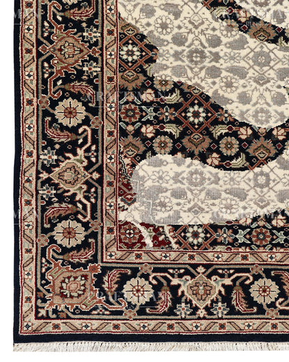 4.6x6.8 feet Vintage Hand-Knotted Wool Rug | One-of-a-Kind | Craftsman Rugs