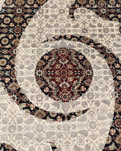 4.6x6.8 feet Vintage Hand-Knotted Wool Rug | One-of-a-Kind | Craftsman Rugs