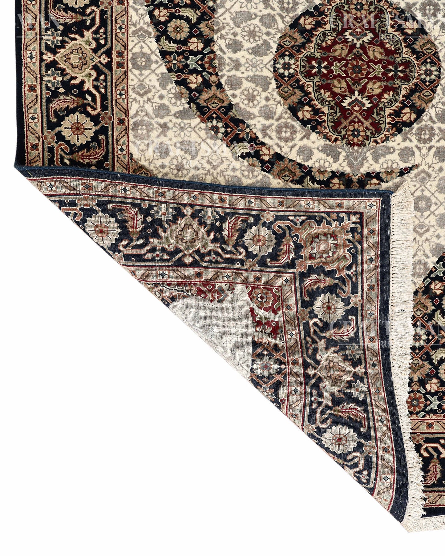 4.6x6.8 feet Vintage Hand-Knotted Wool Rug | One-of-a-Kind | Craftsman Rugs